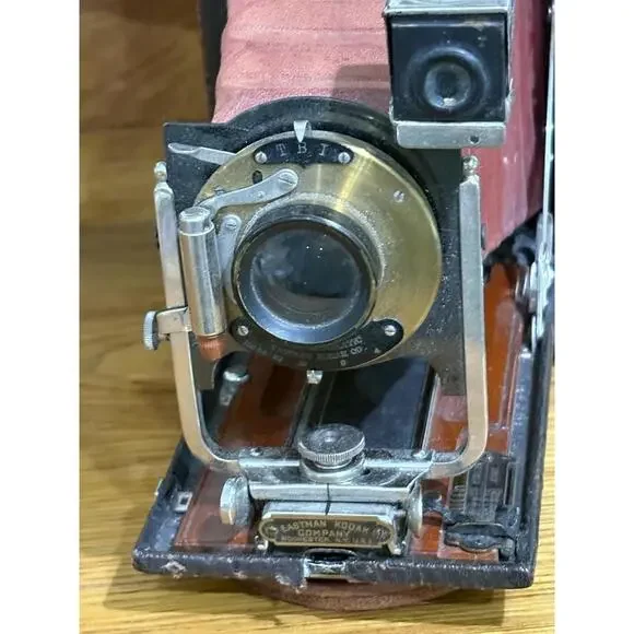 Antique Eastman Kodak NO. 3A FOLDING POCKET KODAK Model B-4 Camera w/ Red Bellow - Picture 7 of 15